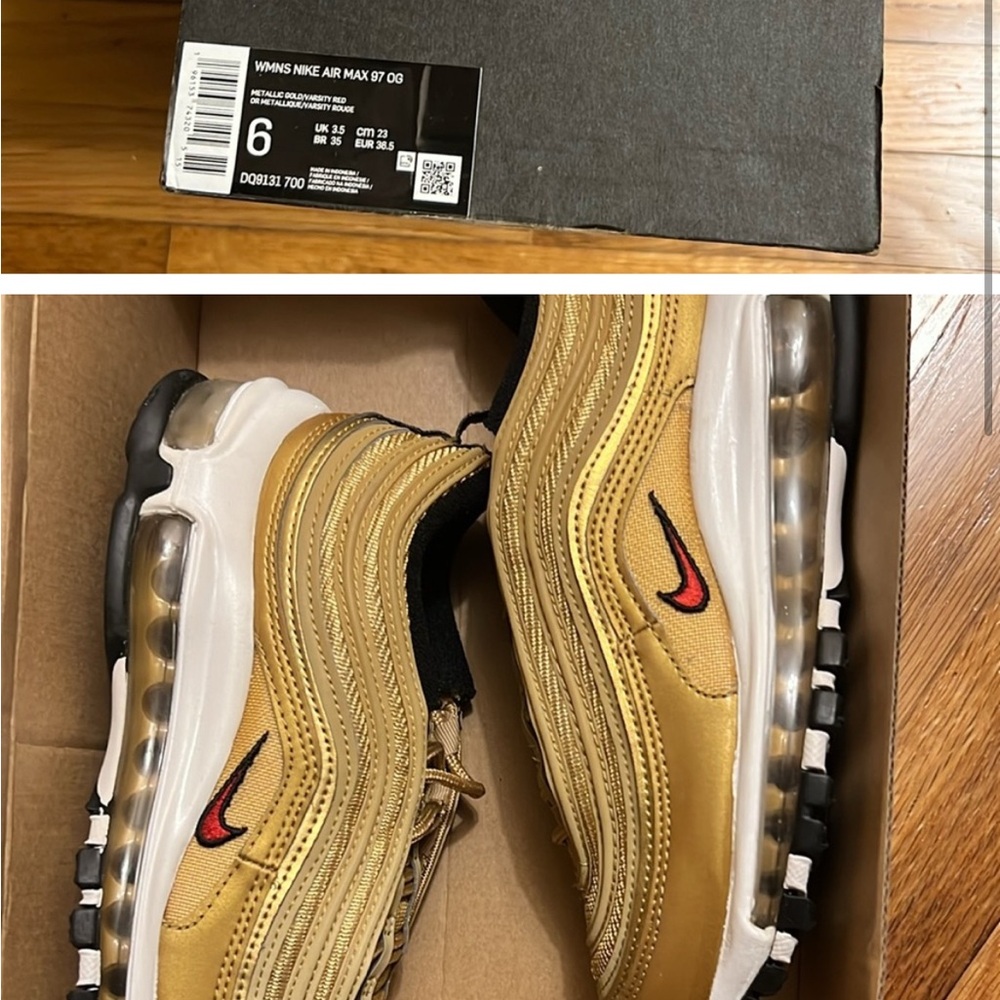 Nike Air Max 97 OG Gold Athletic Shoes